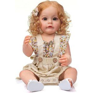 Newborn Princess Baby Dolls Detailed Painting Waterproof Toy for Girls